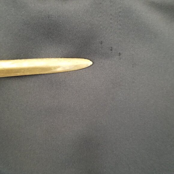 Kay Unger 8 Satin Tulip Ruffle Maxi Whimsigoth Vamp Skirt Formal Party HOCO VTG - Picture 4 of 15